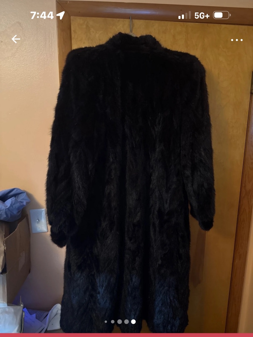 Black Long Faux Fur Coat